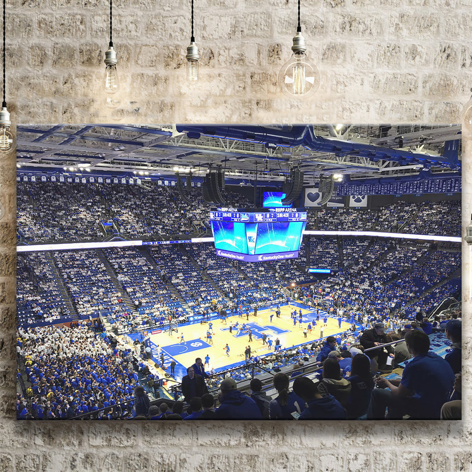 Kentucky Wildcats Stadium Canvas Prints Rupp Arena Wall Art Basketball,Sport Stadium Art Prints, Fan Gift, Wall Decor