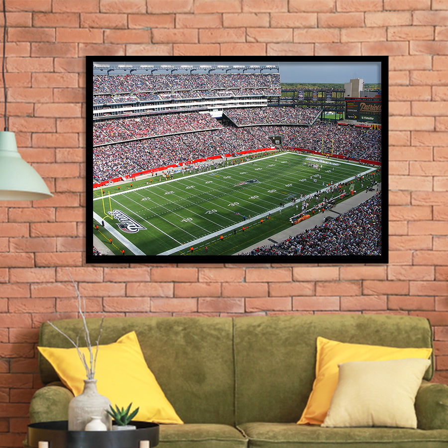 New England Patriots Wall Art Gillette Stadium Art Prints,Sport Stadium Art Prints, Fan Gift, Wall Decor