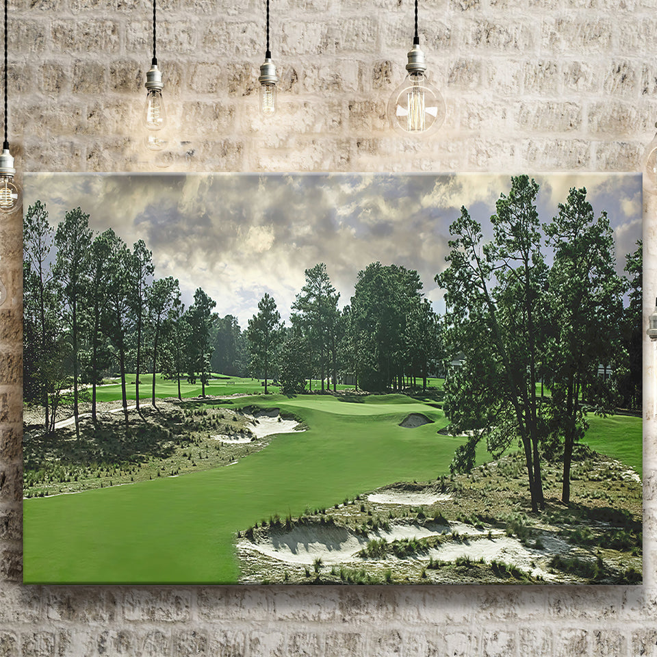 Pinehurst Course Number 2 Golf Courses, Golf Art Print, Golf Lover, Canvas Prints Wall Art Decor