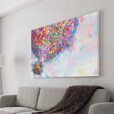 Pixar Dream house fly with balloons Painting Canvas Prints Wall Art - Painting Prints, Wall Decor, Art Prints