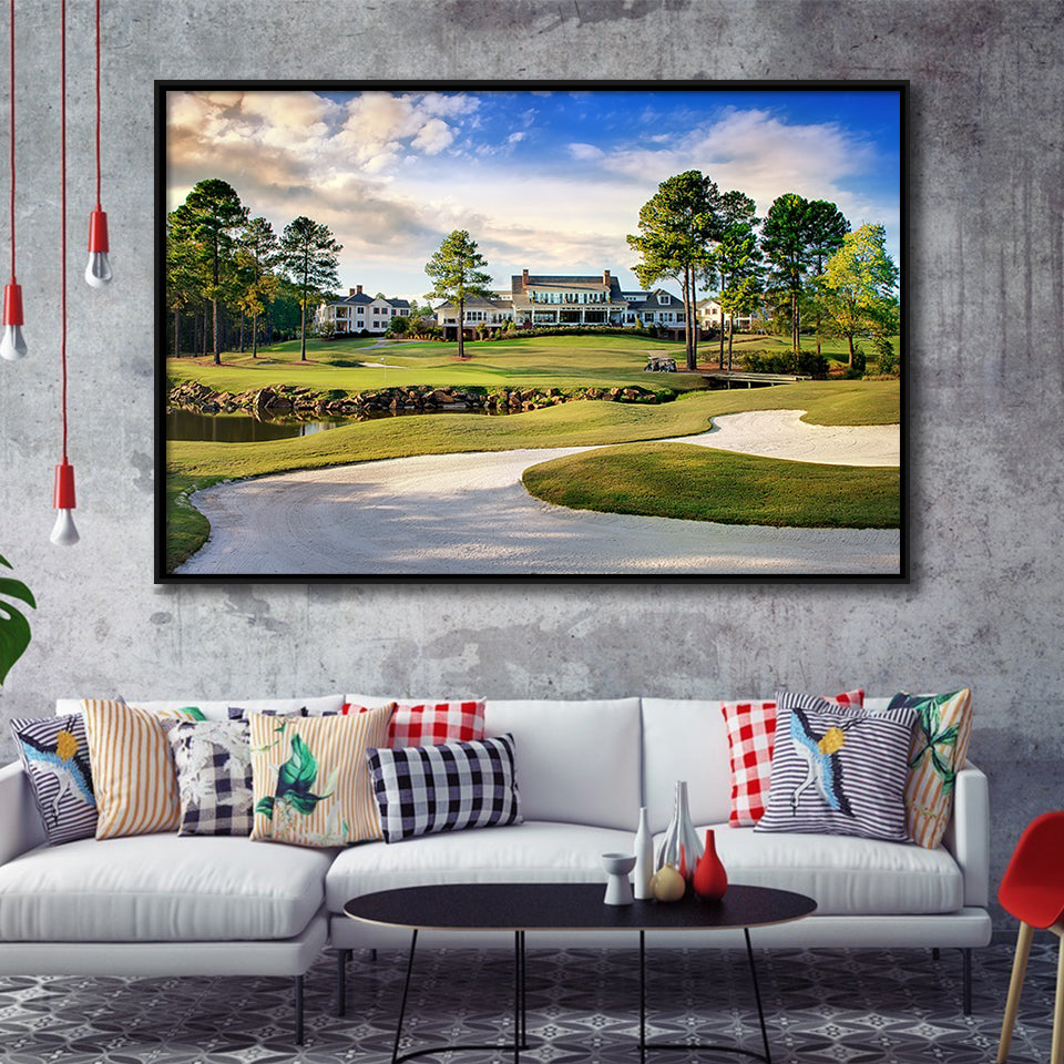 Mid South Golf Course Framed Canvas Prints