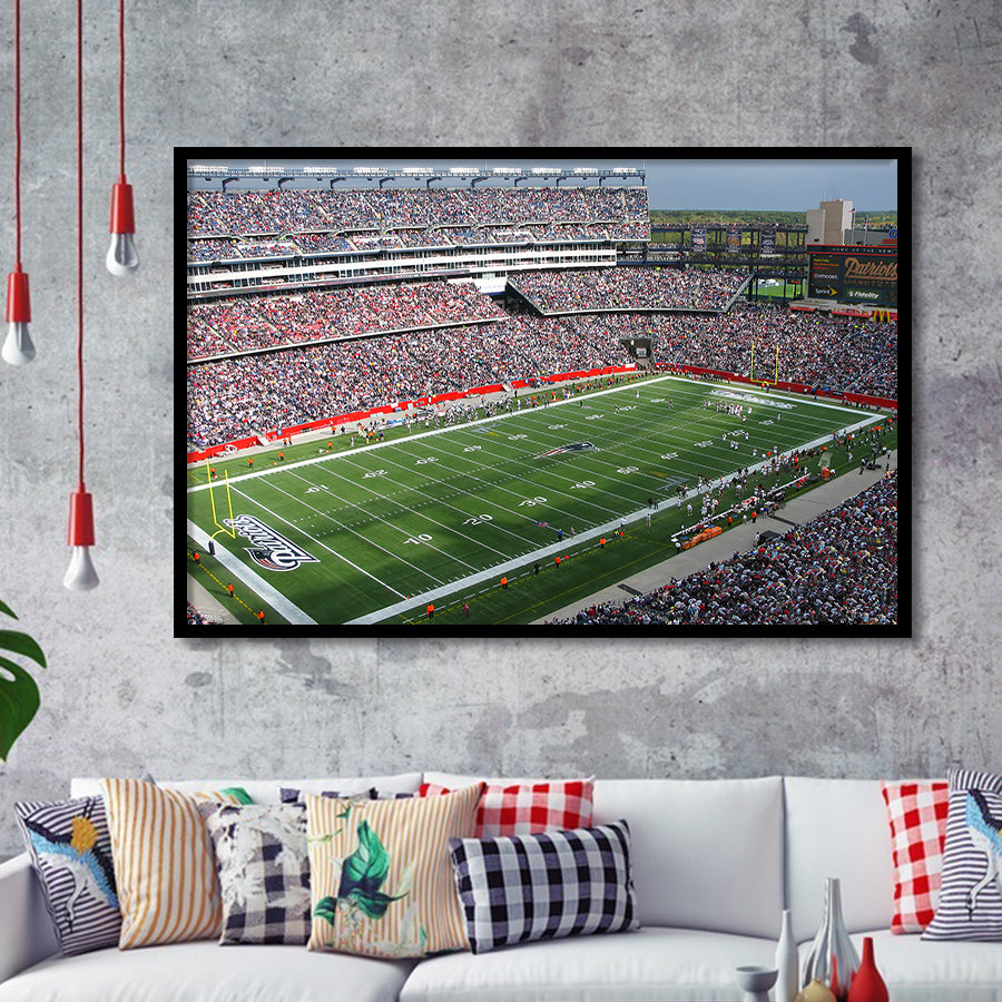 New England Patriots Wall Art Gillette Stadium Art Prints,Sport Stadium Art Prints, Fan Gift, Wall Decor