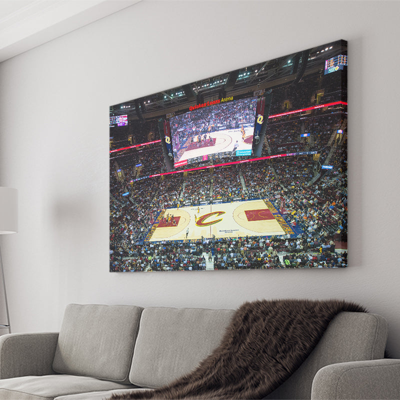 Quicken Loans Arena Cleveland, Stadium Canvas, Sport Art, Gift for him, Fan Gift, Canvas Prints Wall Art Decor