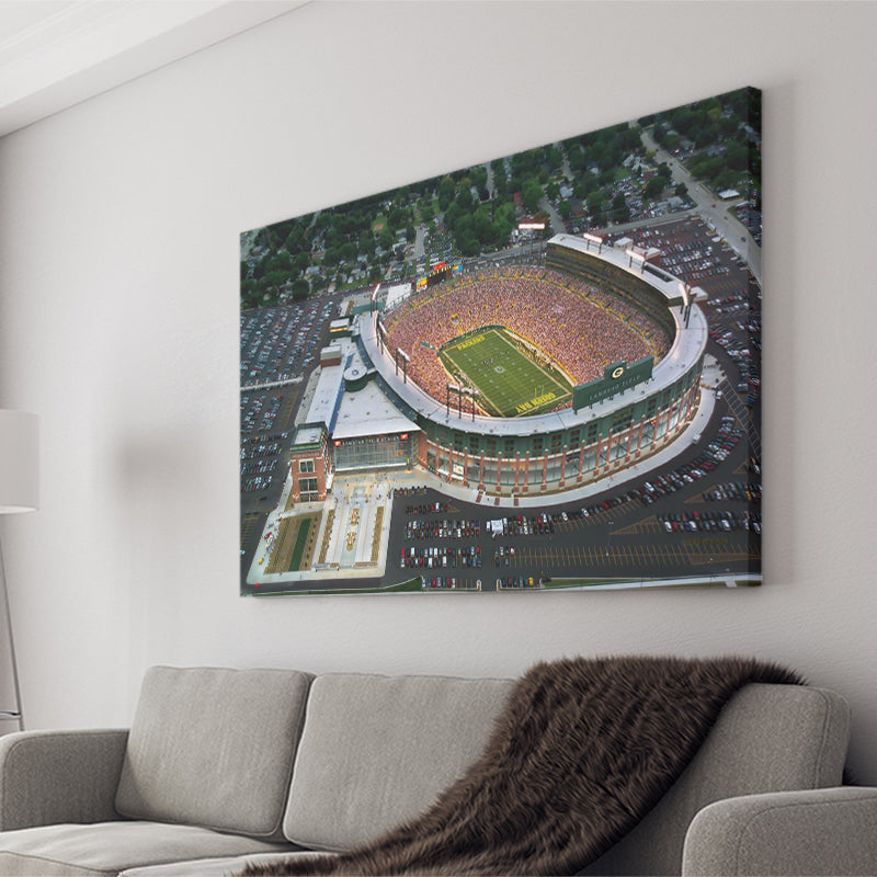 Lambeau Field Stadium, Stadium Canvas, Sport Art, Gift for him, Fan Gift, Canvas Prints Wall Art Decor