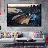 Centurylink Field in Seattle, Stadium Canvas, Sport Art, Gift for him, Framed Canvas Prints Wall Art Decor, Framed Picture