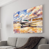Watercolor Aircraft Painting, Canvas Prints Wall Art Home Decor