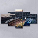 Centurylink Field in Seattle, Stadium Canvas, Sport Art, Large Canvas, Multi Panels, Canvas Prints Wall Art Decor