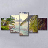Tropical, Palm Trees Print Tropical Decor Multi Panels,Canvas Prints Wall Art Home Decor