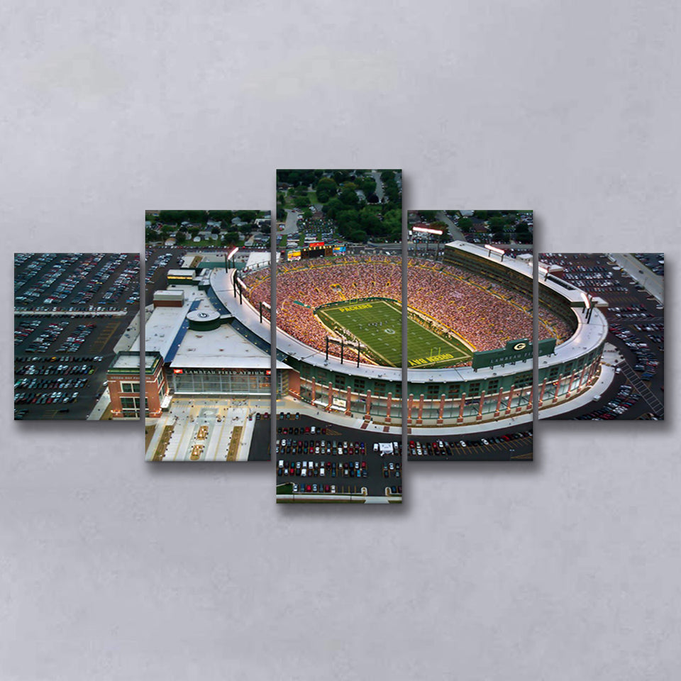 Lambeau Field Stadium, Stadium Canvas, Sport Art, Large Canvas, Multi Panels, Canvas Prints Wall Art Decor