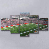 New England Patriots Wall Art Gillette Stadium Canvas Prints,Multi Panels,Sport Stadium Art Prints, Fan Gift