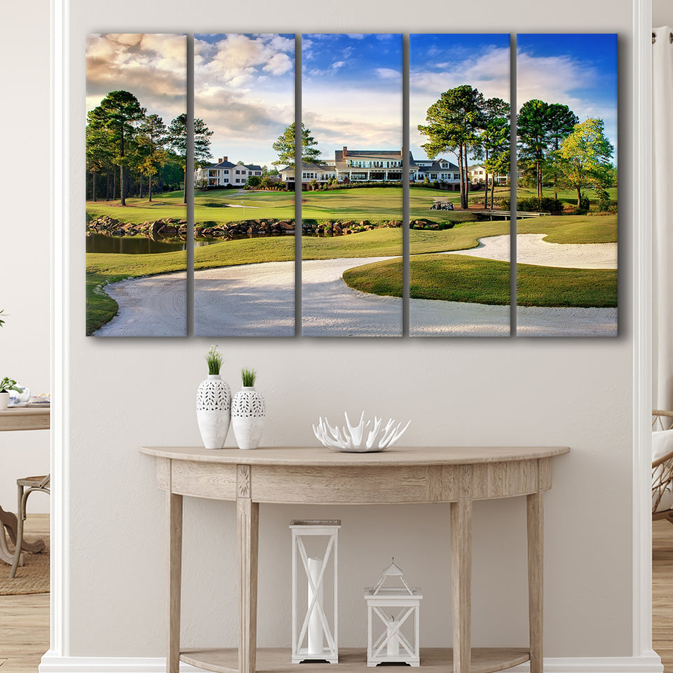 Mid South Golf Course 5 Panels Large Canvas Prints