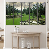 Pinehurst Course Number 2 Golf Courses, 5 Panels Extra Large Canvas Prints Wall Art Decor