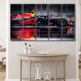 Verstappen F1 Painting F1 Formula 5 Pieces B Canvas Prints Wall Art - Painting Canvas, Multi Panels, Wall Decor