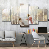My Own Sacred Grove God Comes To Women 5 Pieces Canvas Prints Wall Art - Painting Canvas, Multi Panel