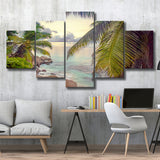 Tropical, Palm Trees Print Tropical Decor Multi Panels,Canvas Prints Wall Art Home Decor
