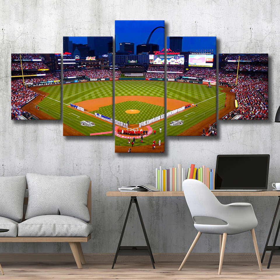 Busch Stadium, Baseball Park, St Louis Cardinals Stadium 5 Pieces Canv –  UnixCanvas