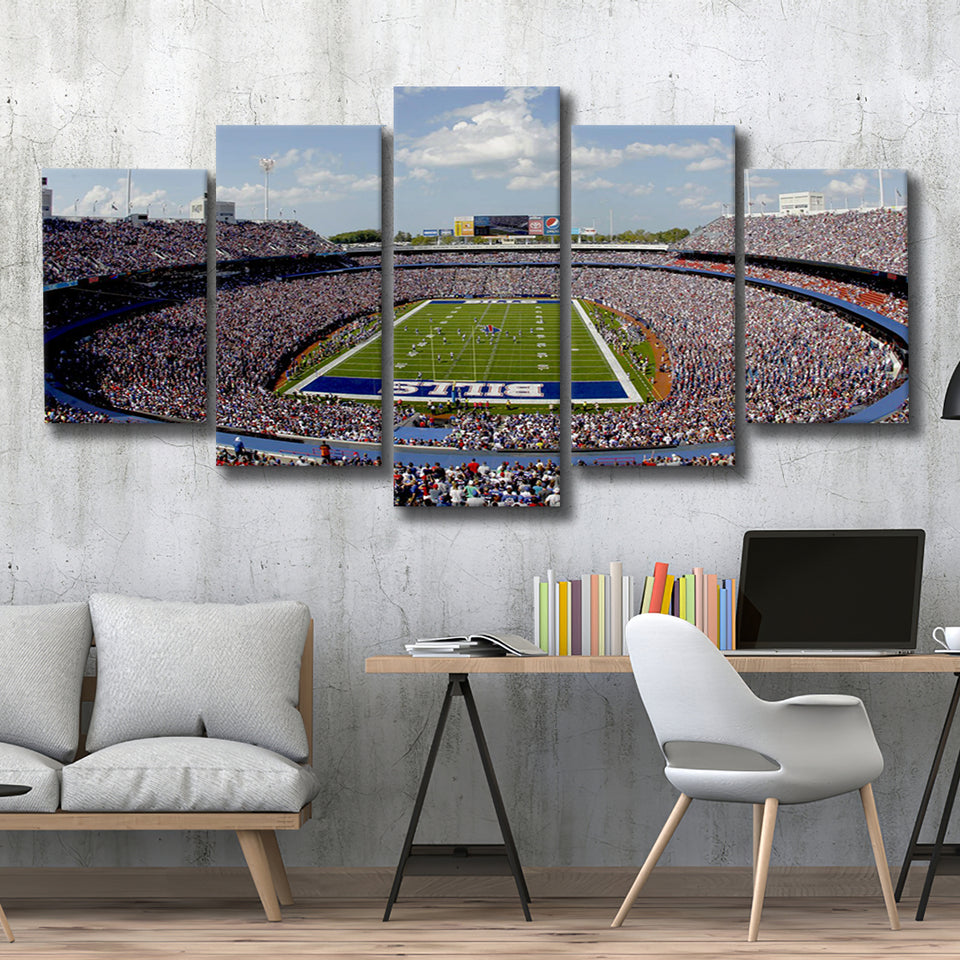 Bills Stadium, Stadium Canvas, Sport Art, Large Canvas, Multi Panels, Canvas Prints Wall Art Decor