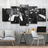 Beer Drinking Bar Black And White Print, End Of Prohibition 5 Panels, Canvas Prints Wall Art Decor, Large Canvas Art