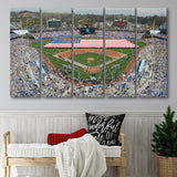 Los Angeles Dodgers Stadium Wall Art Dodger Stadium Canvas Prints,Multi Panels B,Sport Stadium Art Prints, Fan Gift