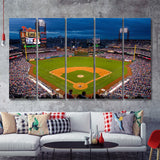 Baseball Stadium Philips 5 Pieces Canvas Prints Wall Art Decor - Painting Canvas,Multi Panel,Painting Prints,For Sale