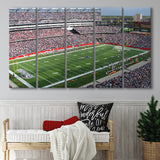 New England Patriots Wall Art Gillette Stadium Canvas Prints,Multi Panels B,Sport Stadium Art Prints, Fan Gift