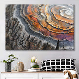 A Detailed Close-Up Of An Old Tree Trunk Showcasing, Canvas Print Wall Art Decor, Landscape Art Print