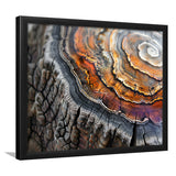 A Detailed Close-Up Of An Old Tree Trunk Showcasing, Framed Art Print Wall Decor, Framed Picture
