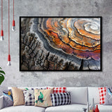 A Detailed Close-Up Of An Old Tree Trunk Showcasing, Framed Art Print Wall Decor, Framed Picture