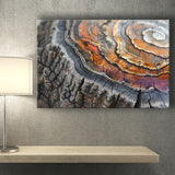A Detailed Close-Up Of An Old Tree Trunk Showcasing, Canvas Print Wall Art Decor, Landscape Art Print