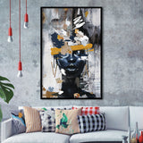 Abstarct Unique Face Art African Woman Mixed Color, Framed Art Prints Wall Art Decor, Framed Picture Print
