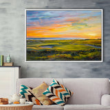 Acrylic Painting Overview Kiawah Island Golf Resort, Golf Art Print, Gift for him, Framed Canvas Prints Wall Art