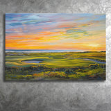 Acrylic Painting Overview Kiawah Island Golf Resort, Golf Art Print, Gift for him, Canvas Prints Wall Art