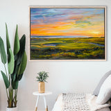 Acrylic Painting Overview Kiawah Island Golf Resort, Golf Art Print, Gift for him, Framed Canvas Prints Wall Art