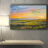 Acrylic Painting Overview Kiawah Island Golf Resort, Golf Art Print, Gift for him, Canvas Prints Wall Art