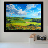 Acrylic Painting Turnberry Golf Club Alisa Course, Golf Art, Gift for him, Framed Art Prints Wall Decor