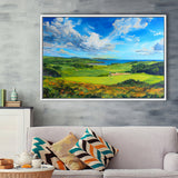 Acrylic Painting Turnberry Golf Club Alisa Course, Golf Art Print, Gift for him, Framed Canvas Prints Wall Art