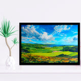 Acrylic Painting Turnberry Golf Club Alisa Course, Golf Art, Gift for him, Framed Art Prints Wall Decor