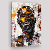 African American Man Portrait Painting, Canvas Prints Wall Art Home Decor, Painting Canvas Art