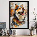 Alaskan Malamute Painting Portrait, Pet Lover Art, Framed Art Prints Wall Art Decor, Framed Picture Print