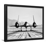 Aviation Wall Art, Lockheed Sr-71 Blackbird, Framed Art Print Wall Decor, Framed Picture
