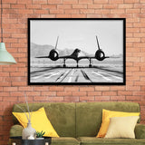 Aviation Wall Art, Lockheed Sr-71 Blackbird, Framed Art Print Wall Decor, Framed Picture