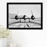 Aviation Wall Art, Lockheed Sr-71 Blackbird, Framed Canvas Print Wall Art Decor,Floating Frame