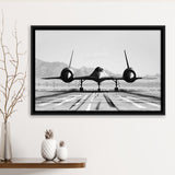 Aviation Wall Art, Lockheed Sr-71 Blackbird, Framed Canvas Print Wall Art Decor,Floating Frame