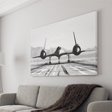 Aviation Wall Art, Lockheed SR-71 Blackbird, Canvas Print Wall Art Decor, Landscape Art Print