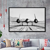 Aviation Wall Art, Lockheed Sr-71 Blackbird, Framed Art Print Wall Decor, Framed Picture