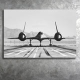 Aviation Wall Art, Lockheed SR-71 Blackbird, Canvas Print Wall Art Decor, Landscape Art Print