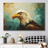 Bald Eagle Portraint Painting Art, Canvas Print Wall Art Home Decor, Painting Canvas Art Print
