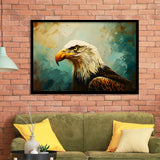 Bald Eagle Portraint Painting Art, Framed Art Print Wall Decor, Picture Framed Painting Art