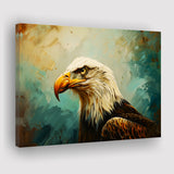 Bald Eagle Portraint Painting Art, Canvas Print Wall Art Home Decor, Painting Canvas Art Print