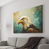 Bald Eagle Portraint Painting Art, Canvas Print Wall Art Home Decor, Painting Canvas Art Print